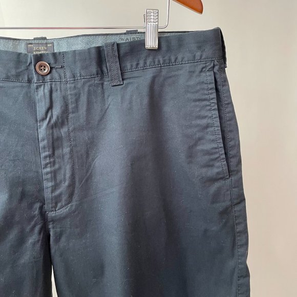 New Men's J. Crew 9" Stretch Chino Shorts, Navy Blue, Size 38 - Picture 2 of 7
